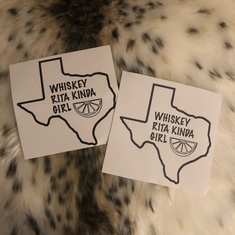 Whiskey Rita Kinda Girl decal